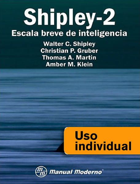 Tarjeta Uso Individual / Escala Breve de Inteligencia Shipley-2